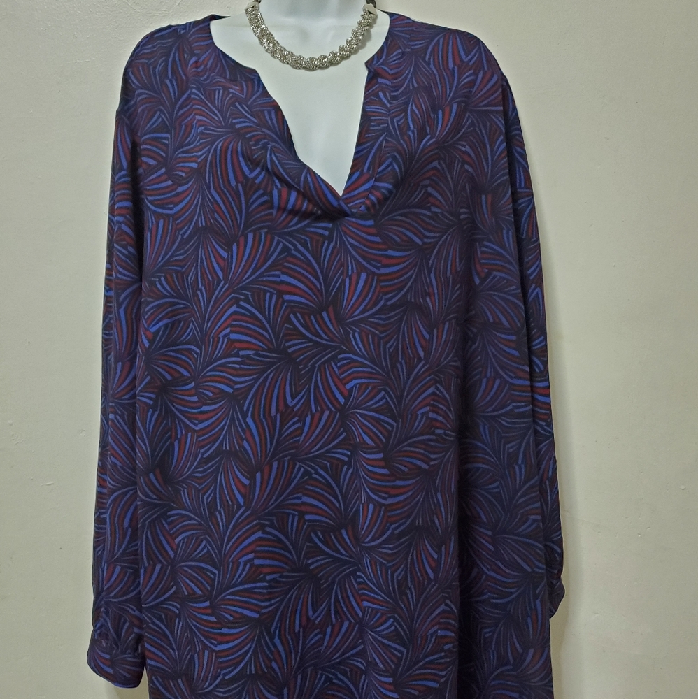 Split neck top
